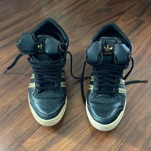 Adidas Shoes (Black Gold White)